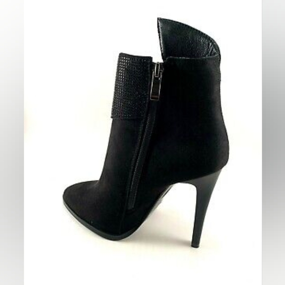 NEW! Atalina ADY0124 Suede Pointed Toe High Heel Ankle Dress Boot - Picture 3 of 9